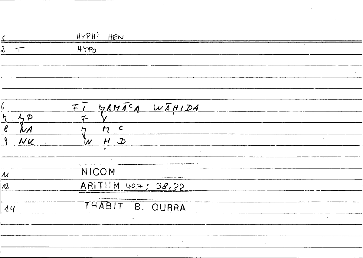 Filecard Nicom.Arithm.0327