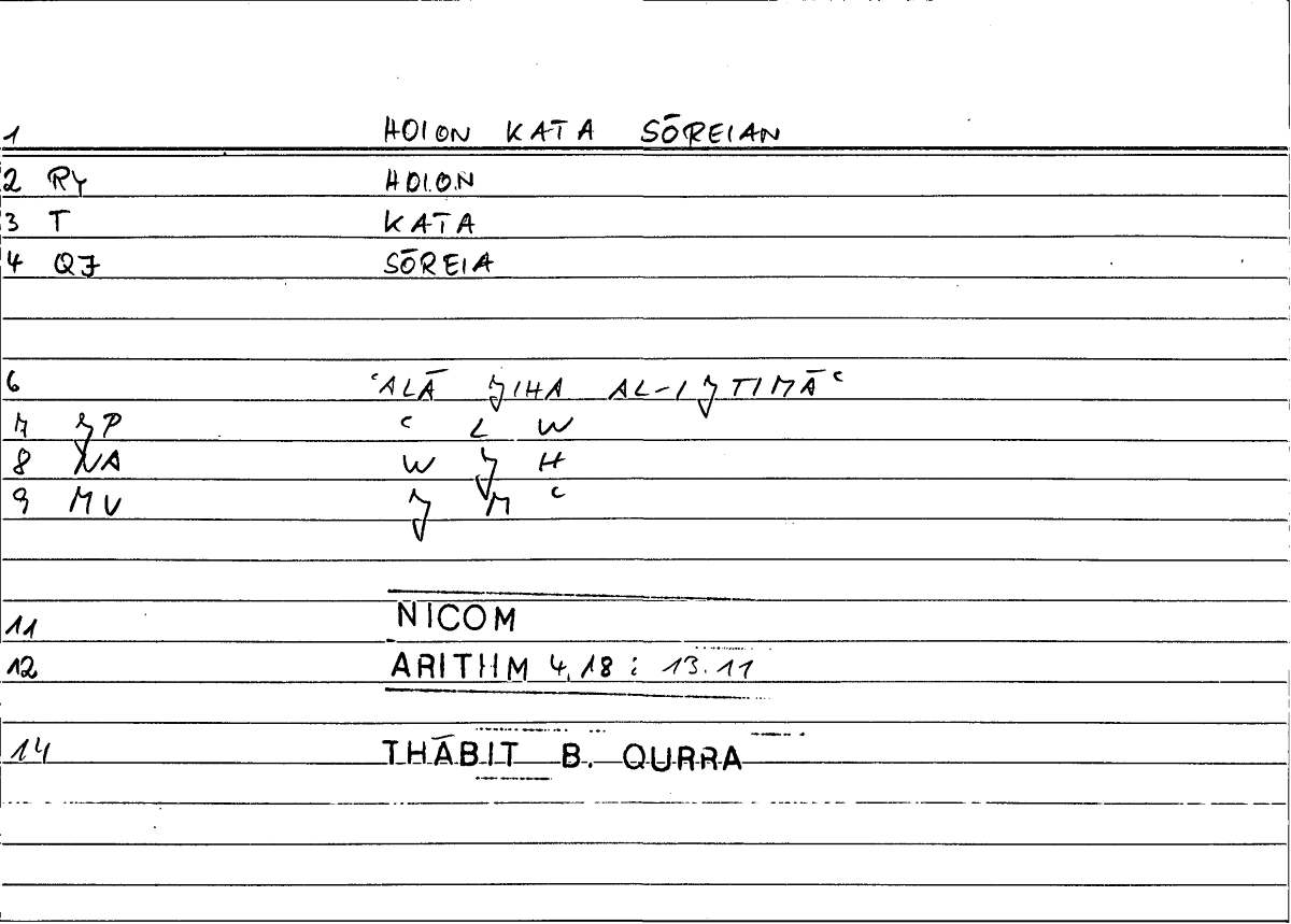Filecard Nicom.Arithm.0344