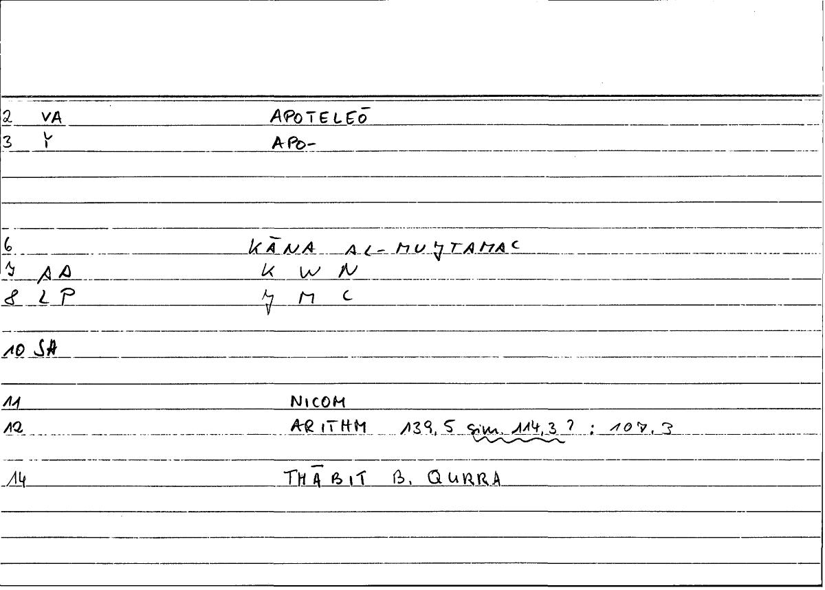 Filecard Nicom.Arithm.0382