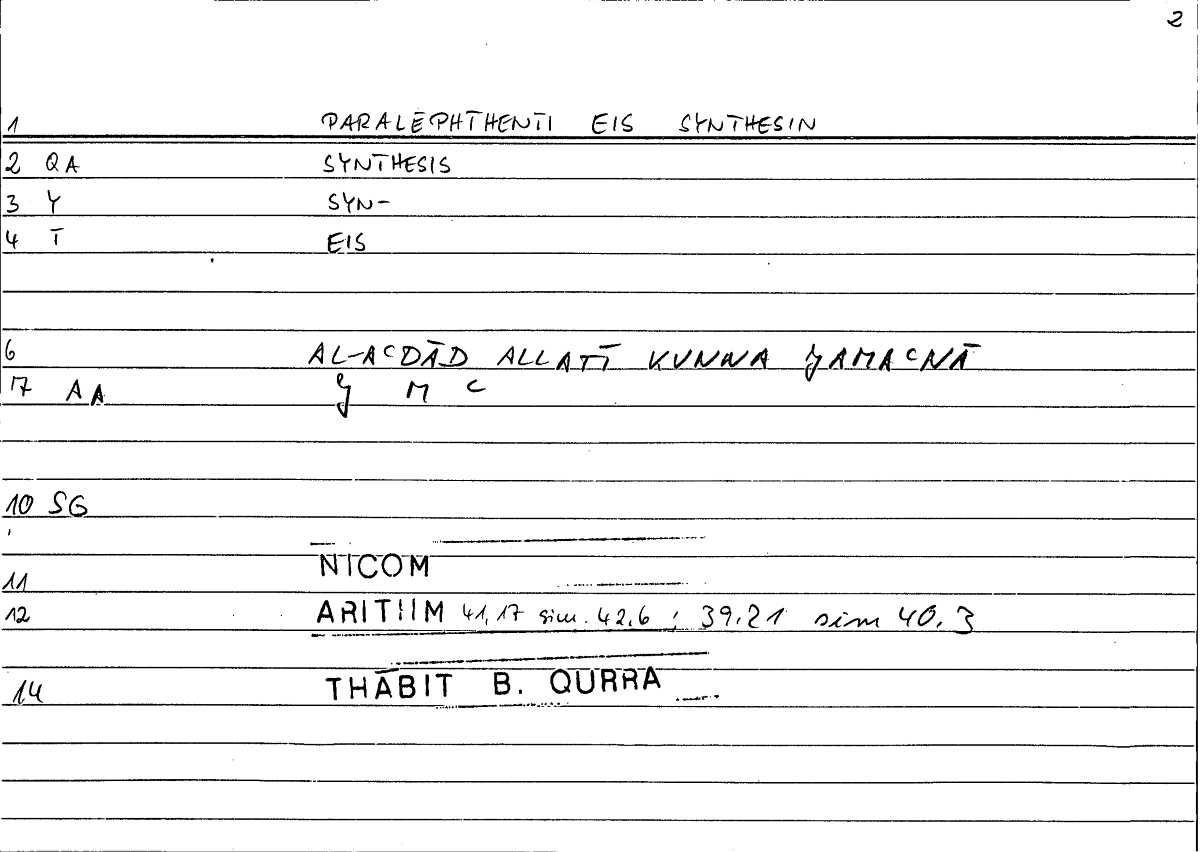 Filecard Nicom.Arithm.0415