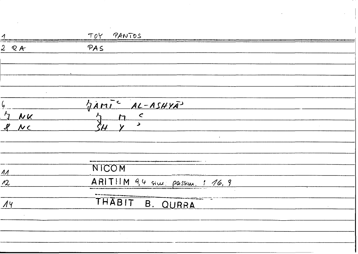 Filecard Nicom.Arithm.0418