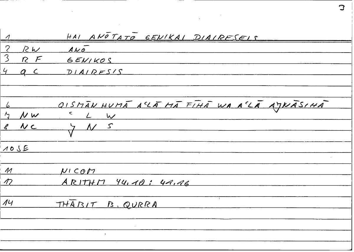 Filecard Nicom.Arithm.0521