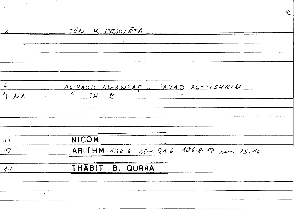Filecard Nicom.Arithm.0704
