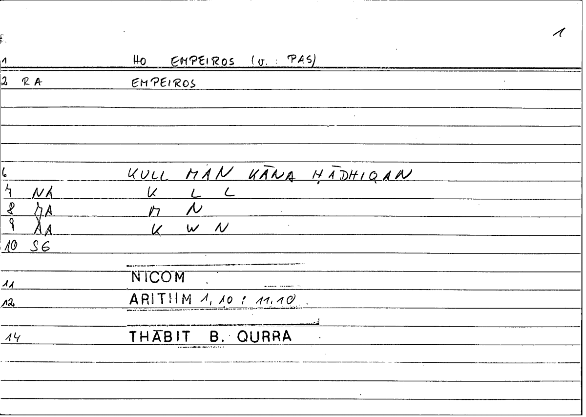 Filecard Nicom.Arithm.0720