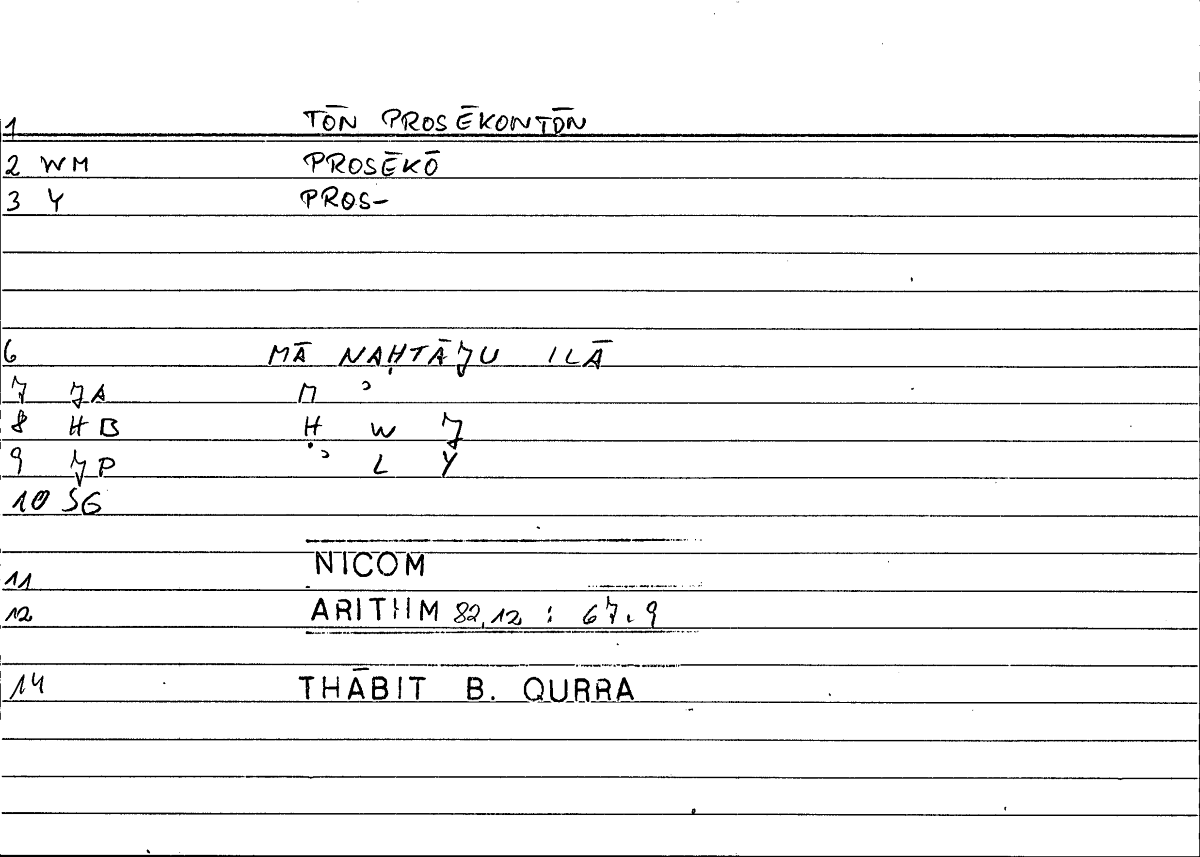Filecard Nicom.Arithm.1023