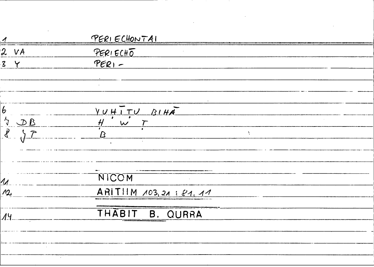 Filecard Nicom.Arithm.1027