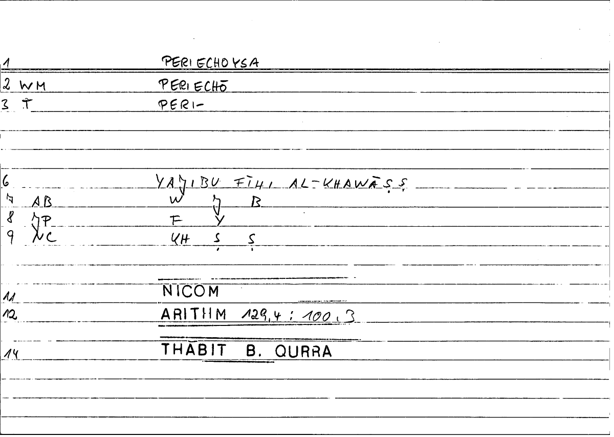 Filecard Nicom.Arithm.1170