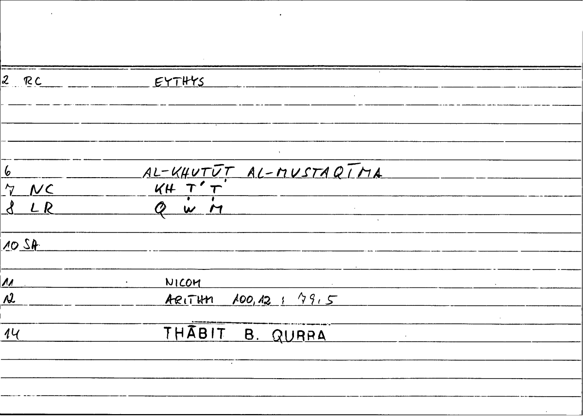 Filecard Nicom.Arithm.1195