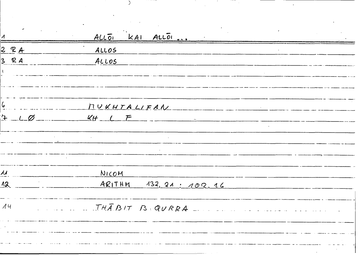 Filecard Nicom.Arithm.1235