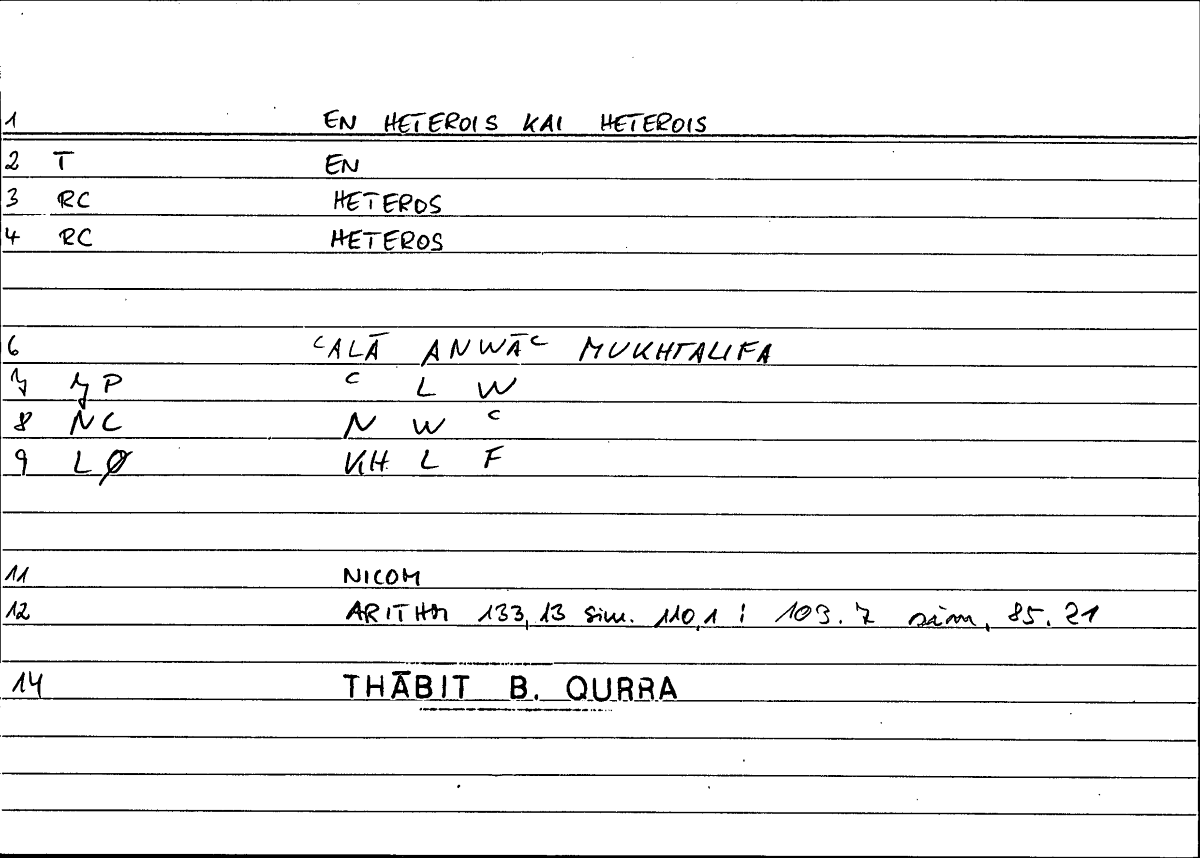 Filecard Nicom.Arithm.1280