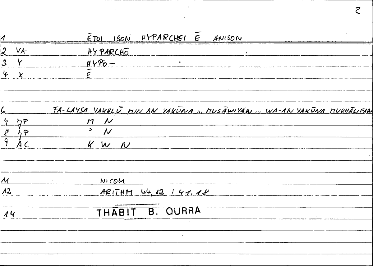 Filecard Nicom.Arithm.1287