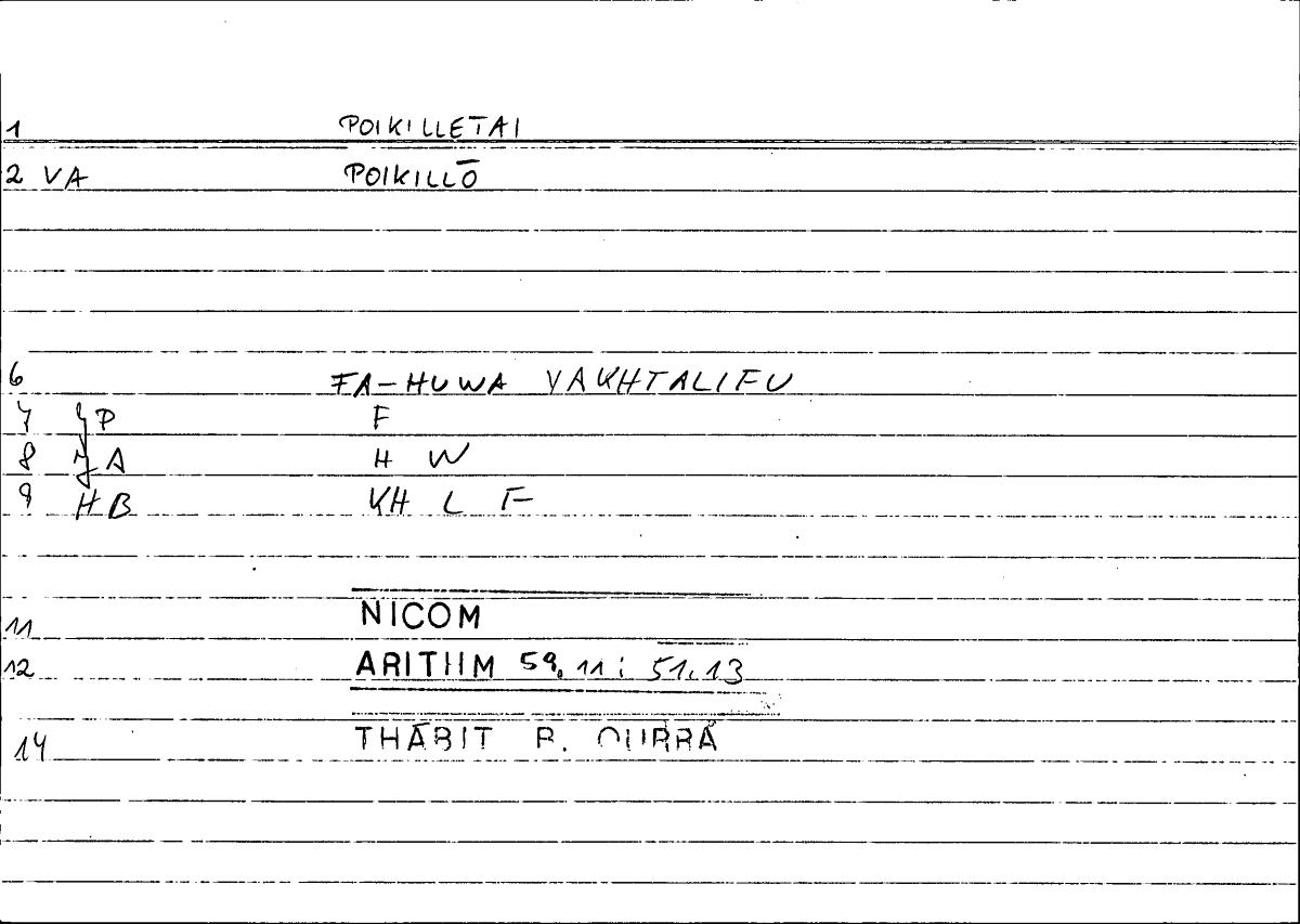 Filecard Nicom.Arithm.1293