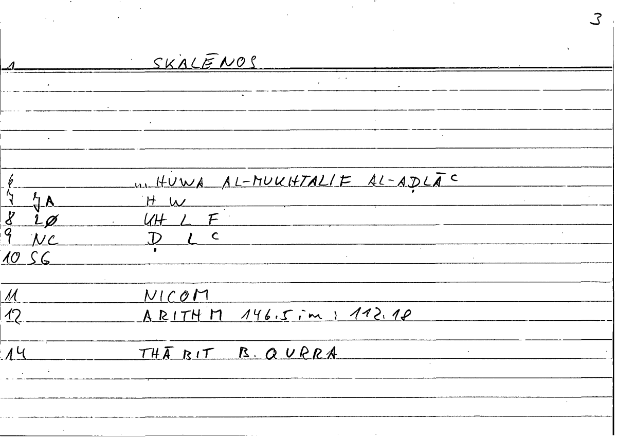 Filecard Nicom.Arithm.1299