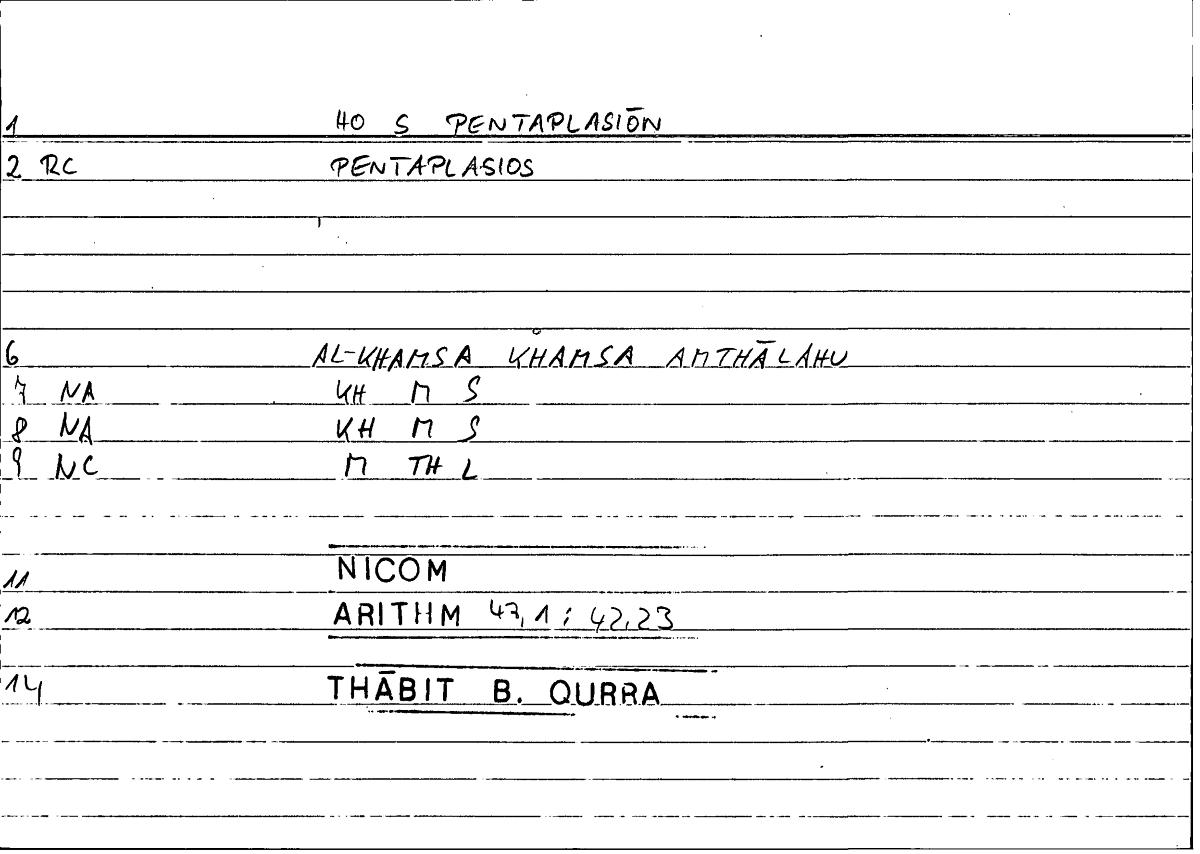 Filecard Nicom.Arithm.1362