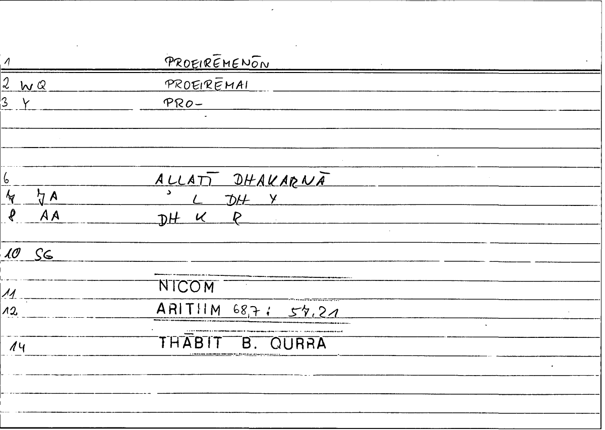 Filecard Nicom.Arithm.1529
