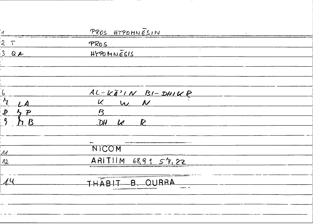 Filecard Nicom.Arithm.1545