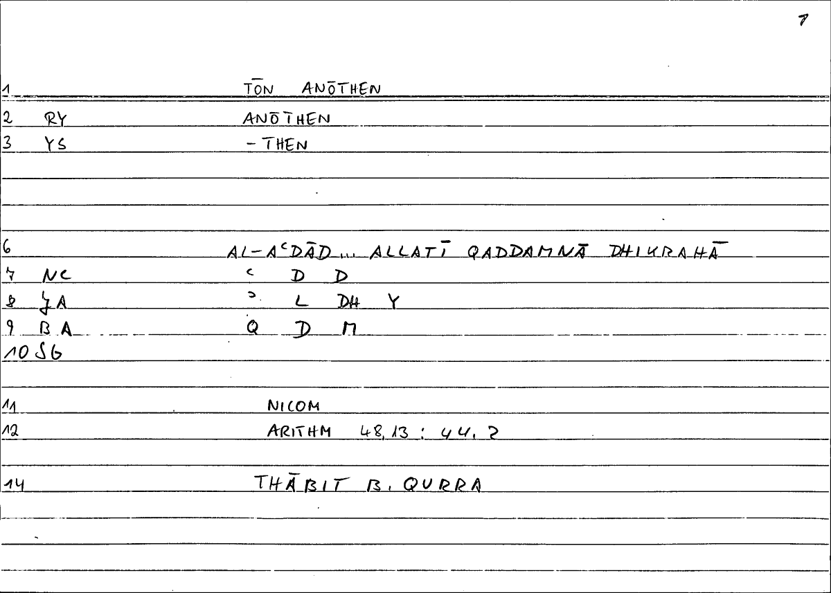 Filecard Nicom.Arithm.1548