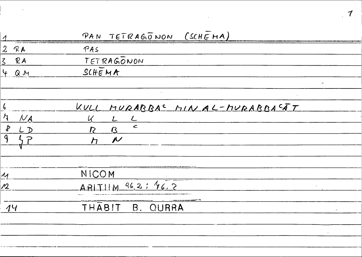 Filecard Nicom.Arithm.1748