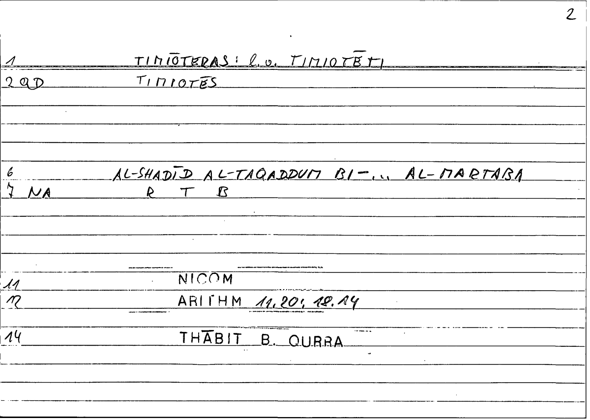 Filecard Nicom.Arithm.1795