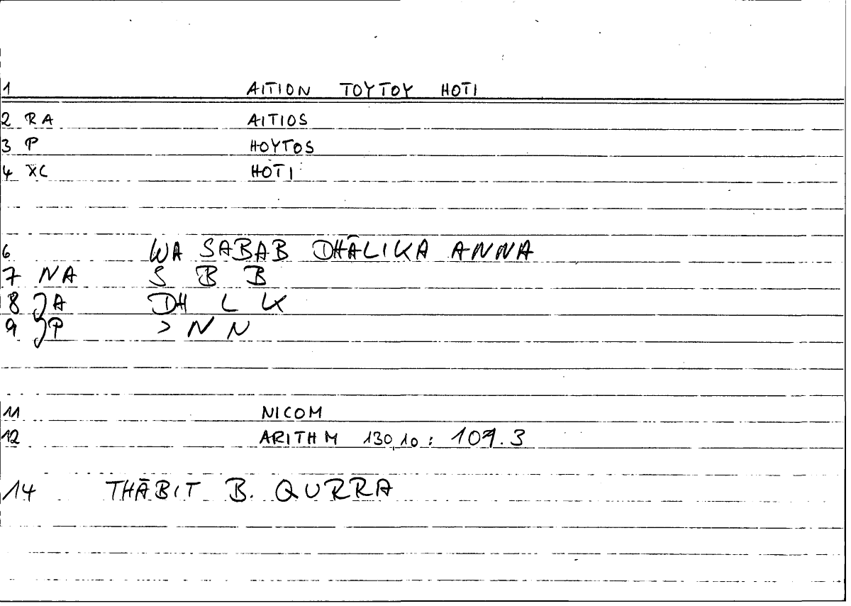 Filecard Nicom.Arithm.2062