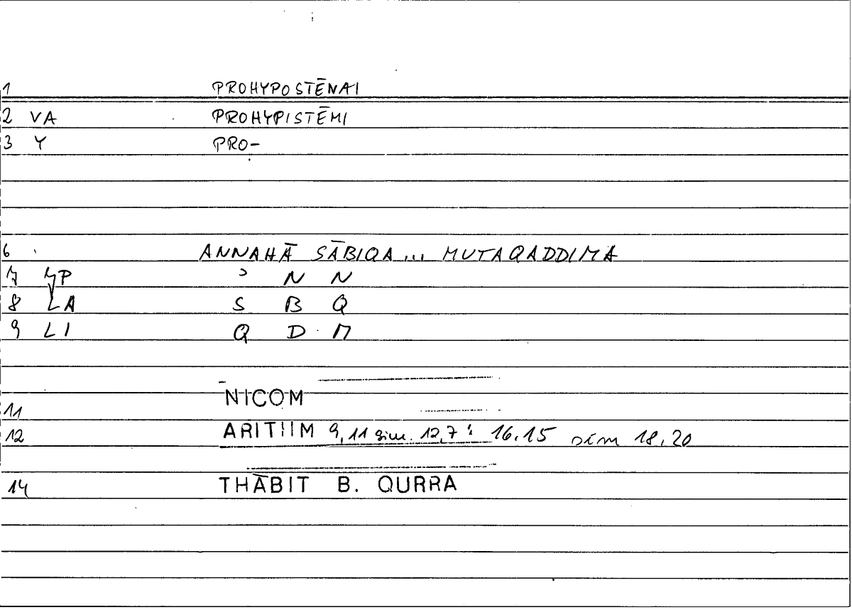 Filecard Nicom.Arithm.2091