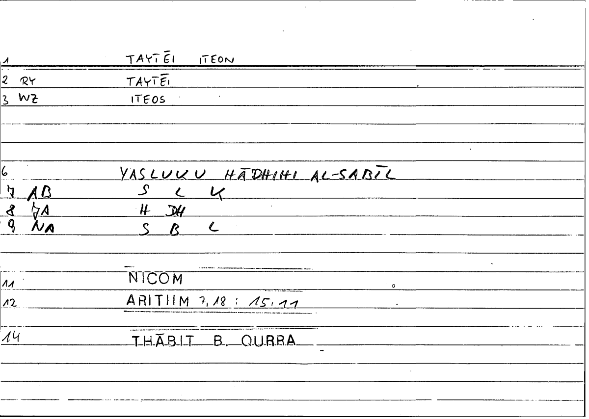 Filecard Nicom.Arithm.2103