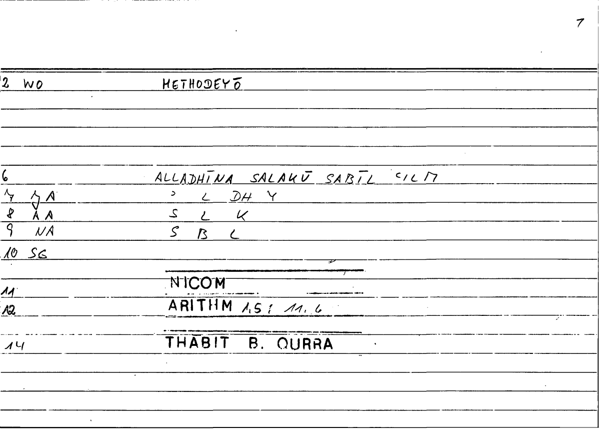 Filecard Nicom.Arithm.2139