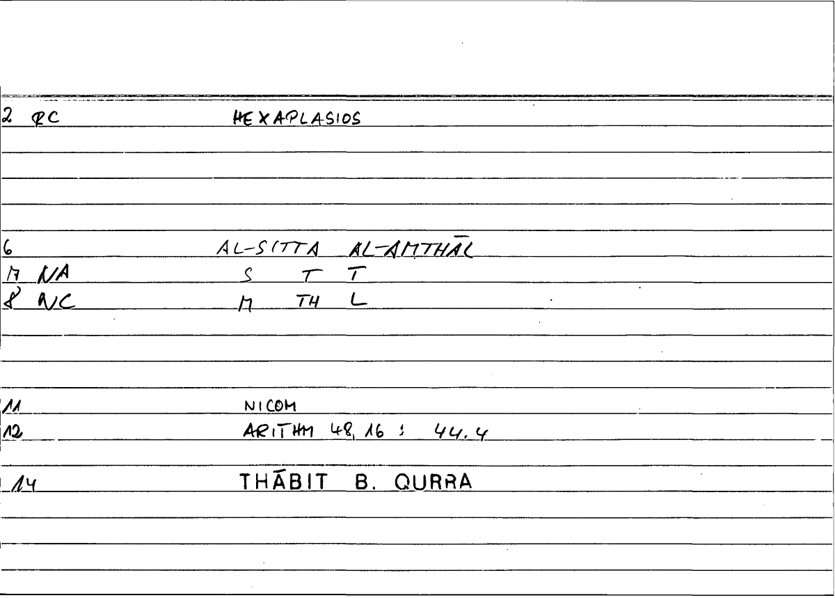 Filecard Nicom.Arithm.2147