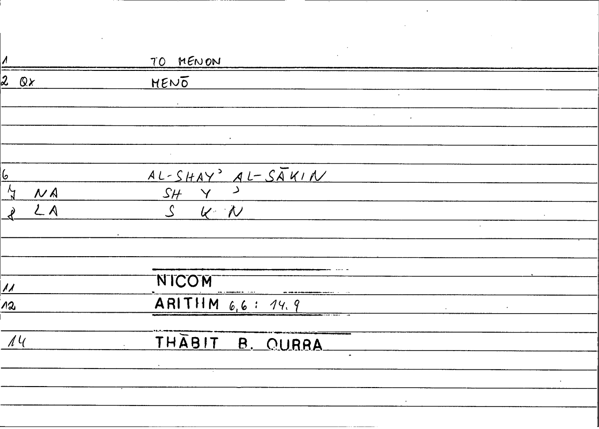 Filecard Nicom.Arithm.2214