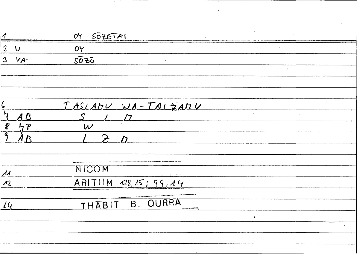 Filecard Nicom.Arithm.2222