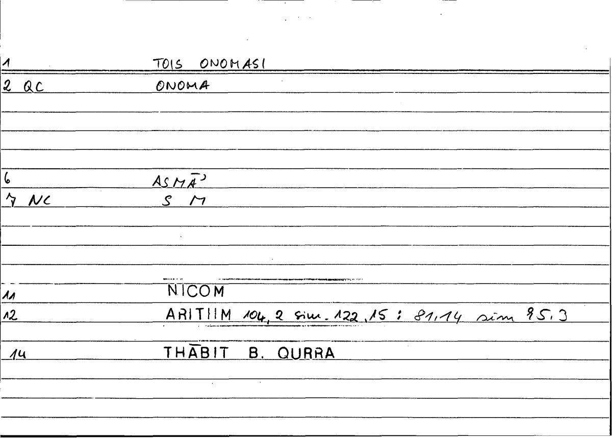 Filecard Nicom.Arithm.2312