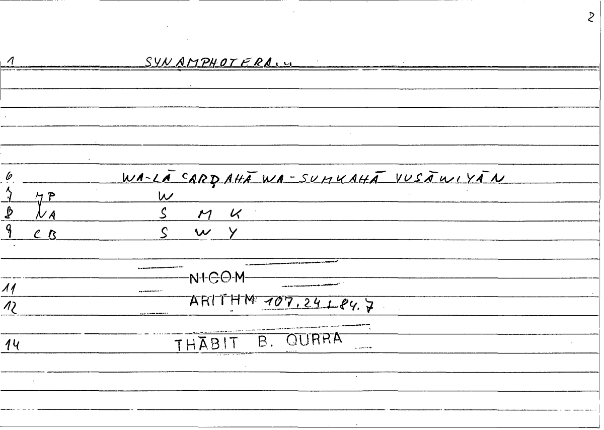 Filecard Nicom.Arithm.2344