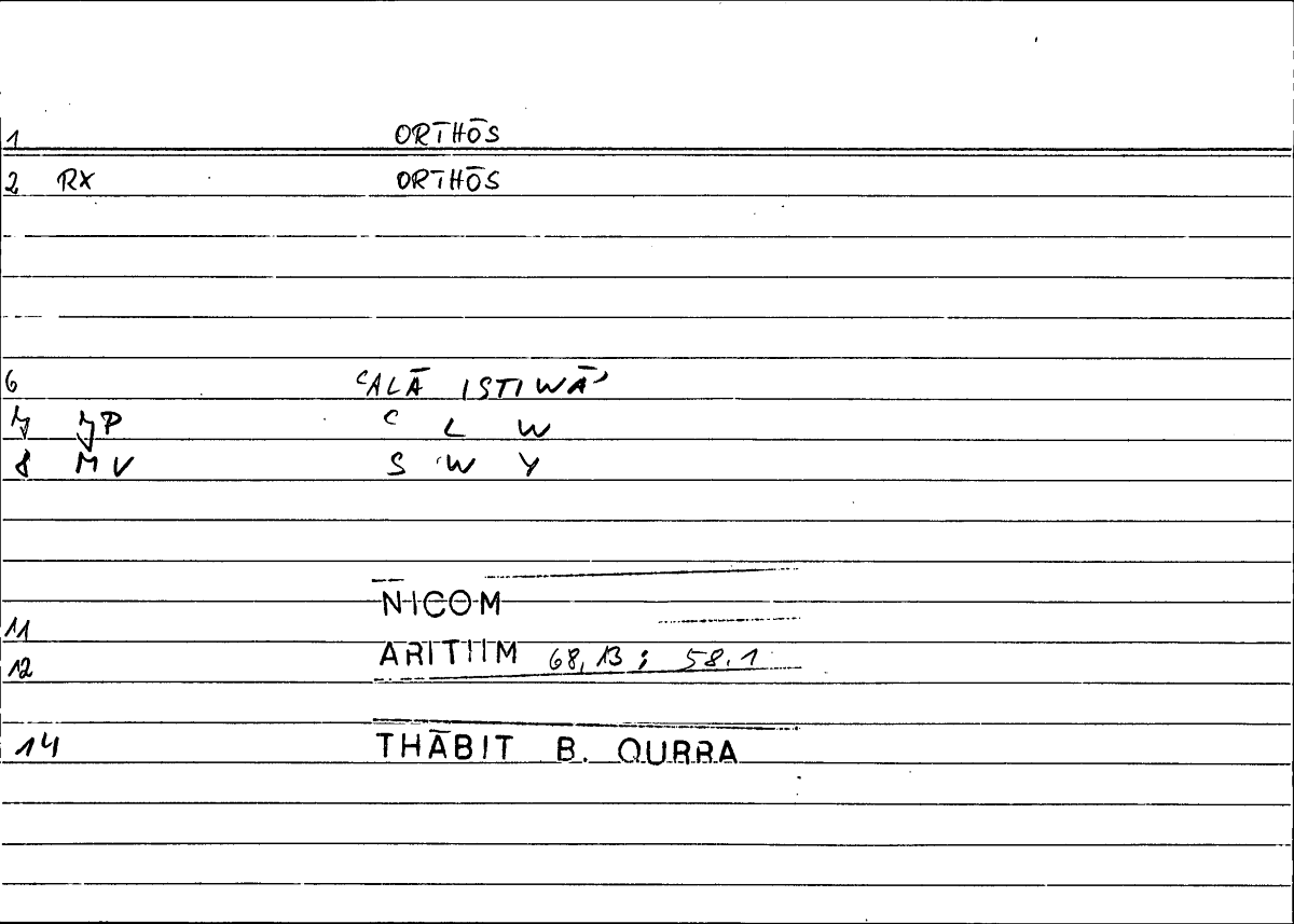 Filecard Nicom.Arithm.2446