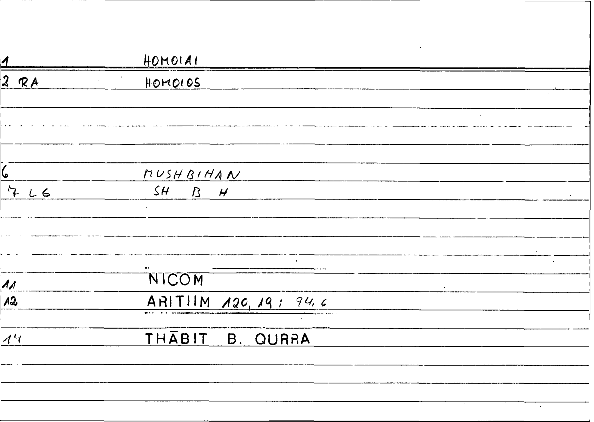 Filecard Nicom.Arithm.2519