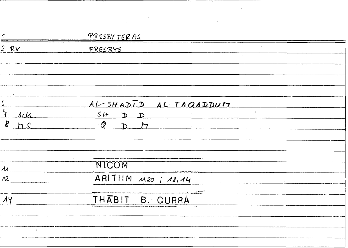 Filecard Nicom.Arithm.2545