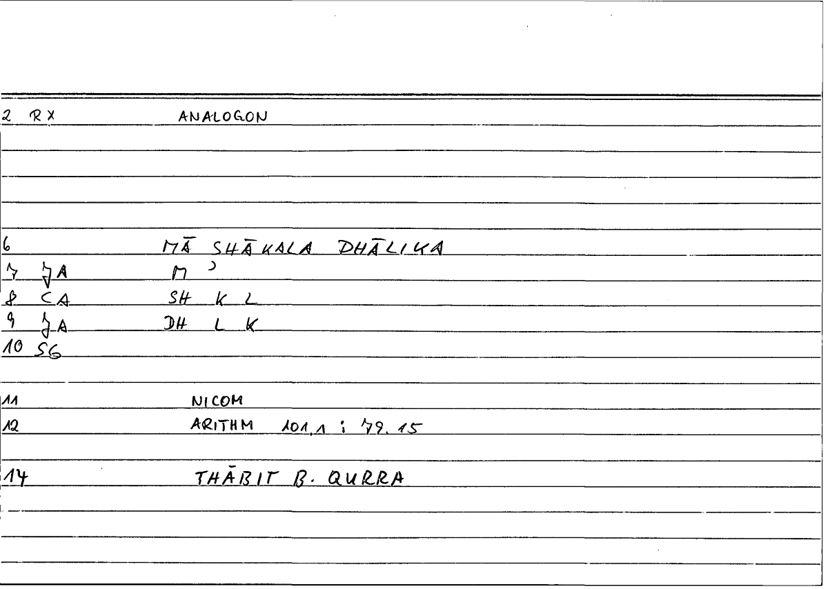 Filecard Nicom.Arithm.2596
