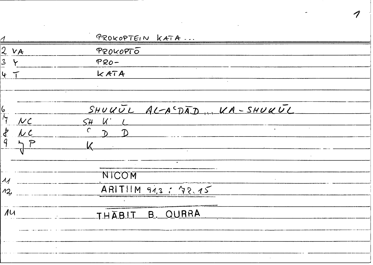 Filecard Nicom.Arithm.2606