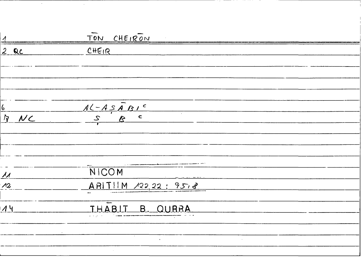 Filecard Nicom.Arithm.2730