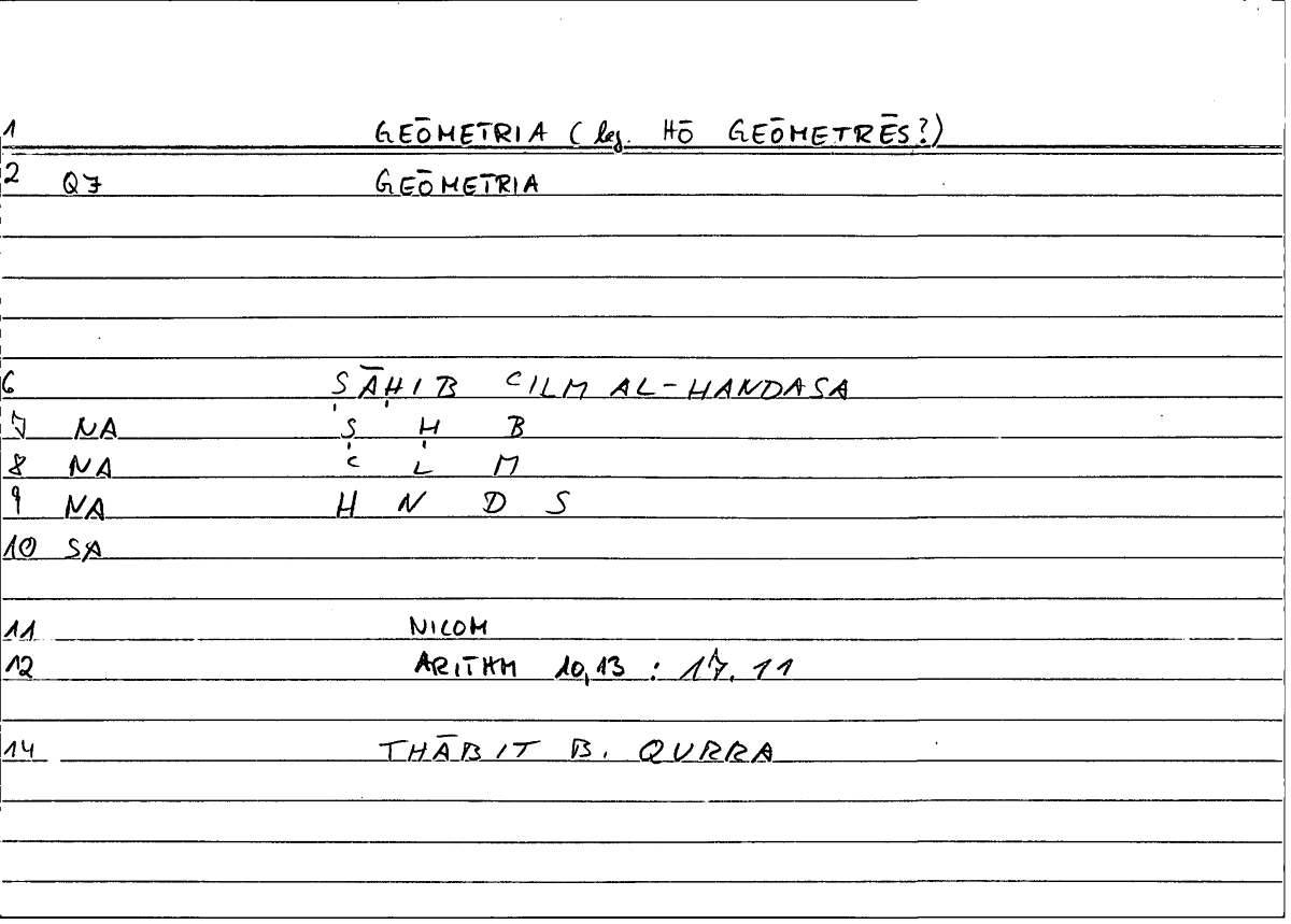 Filecard Nicom.Arithm.2754