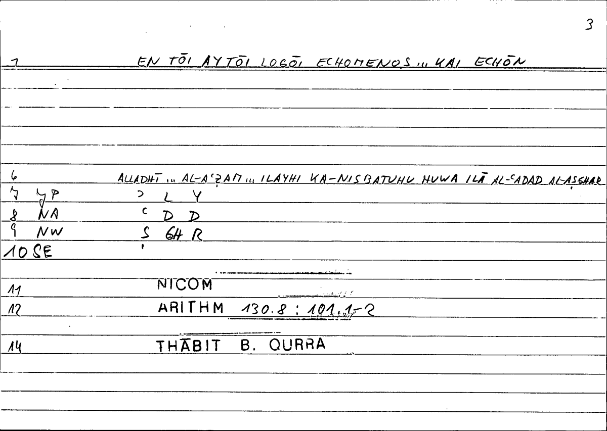 Filecard Nicom.Arithm.2763