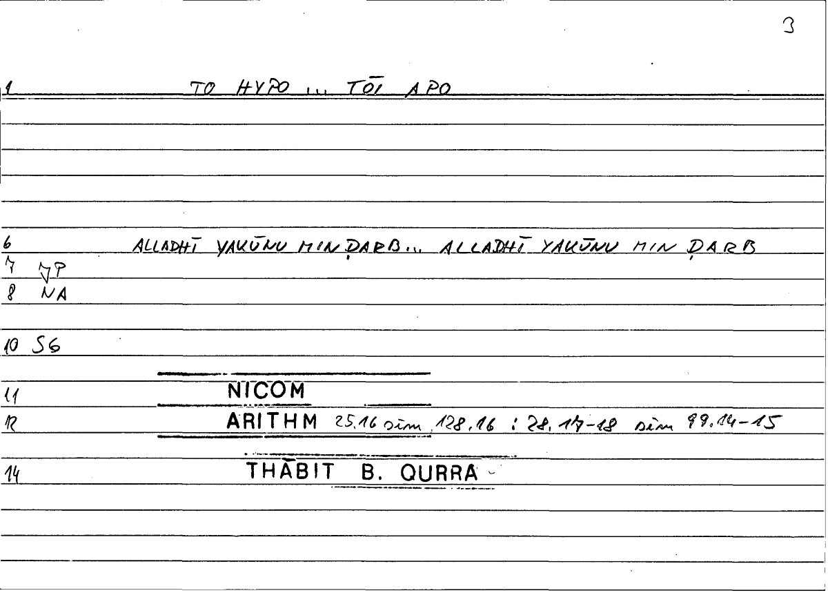 Filecard Nicom.Arithm.2887