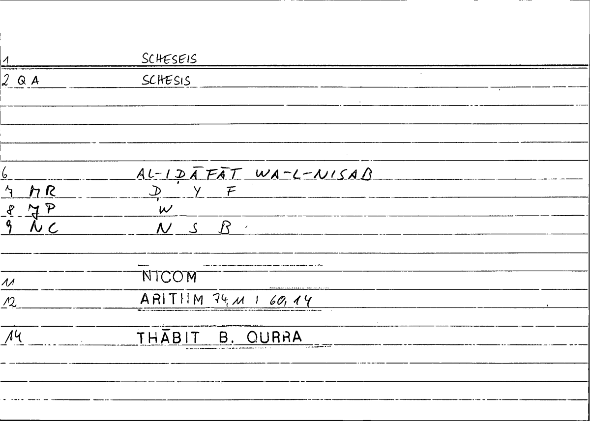 Filecard Nicom.Arithm.2947