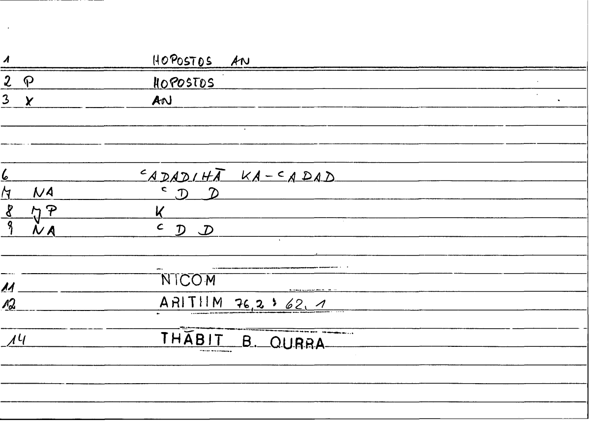 Filecard Nicom.Arithm.3142
