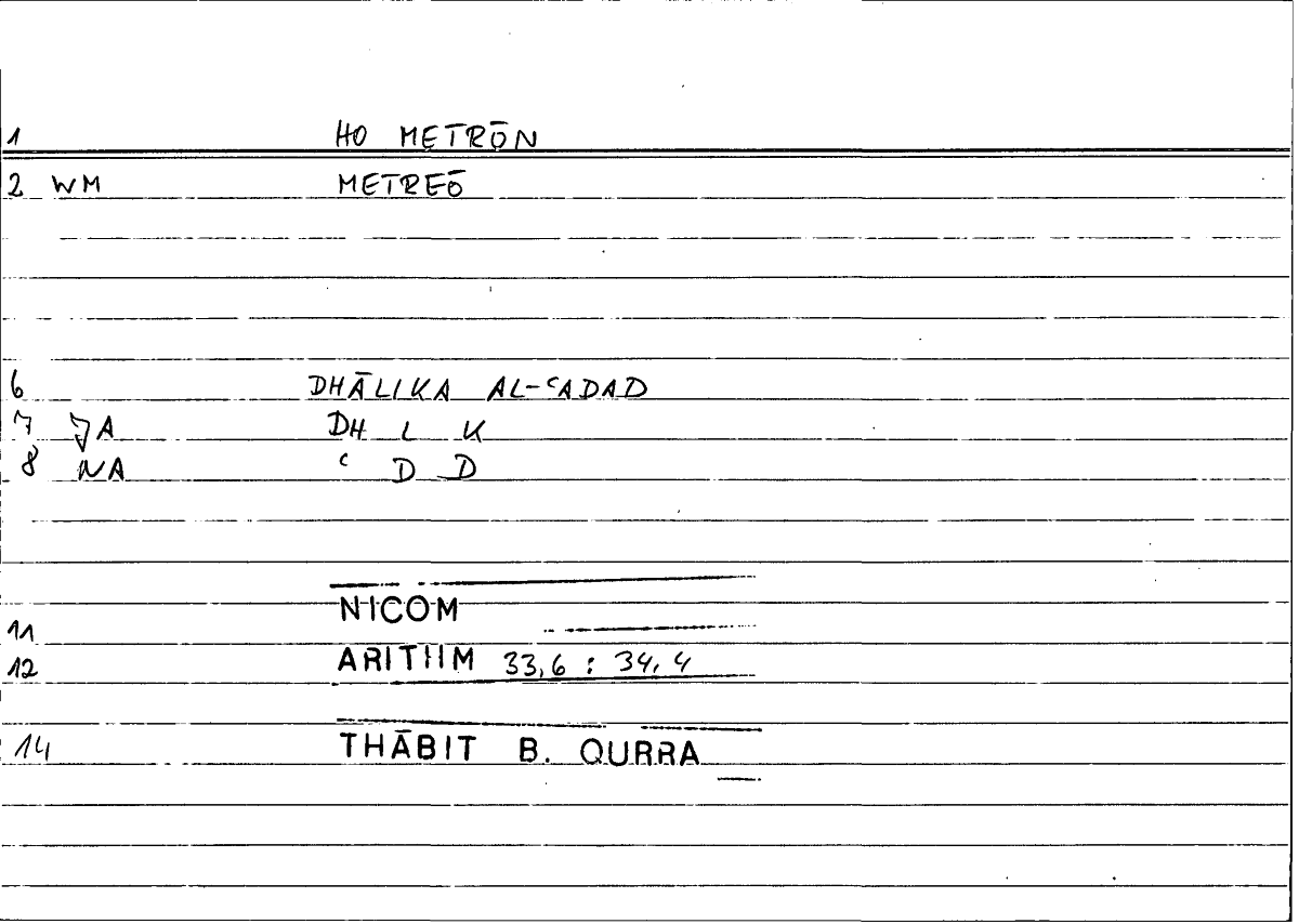 Filecard Nicom.Arithm.3239