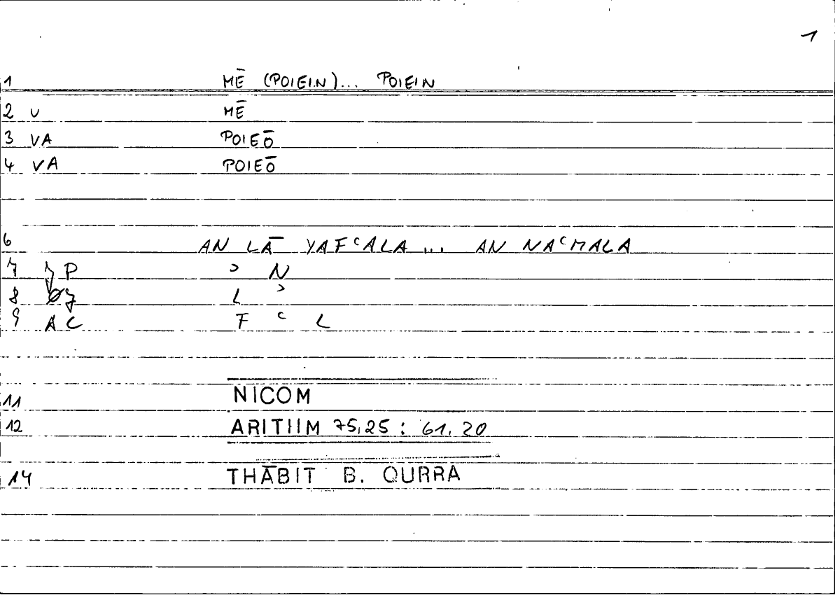Filecard Nicom.Arithm.3452