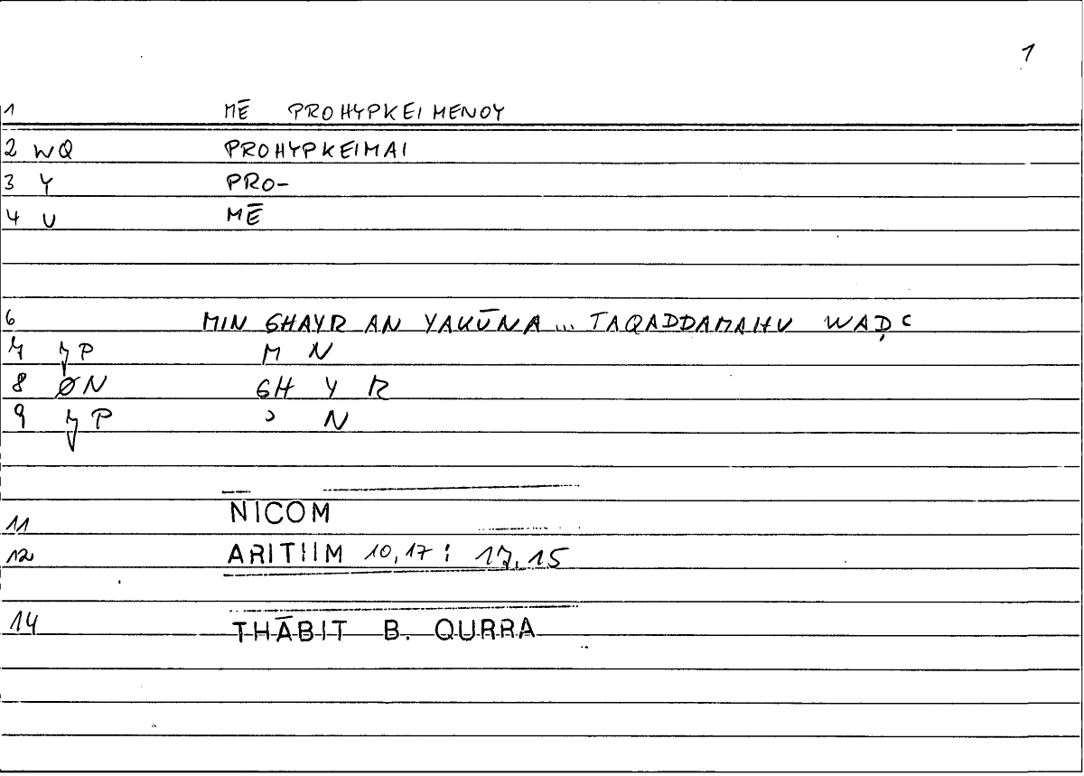 Filecard Nicom.Arithm.3545