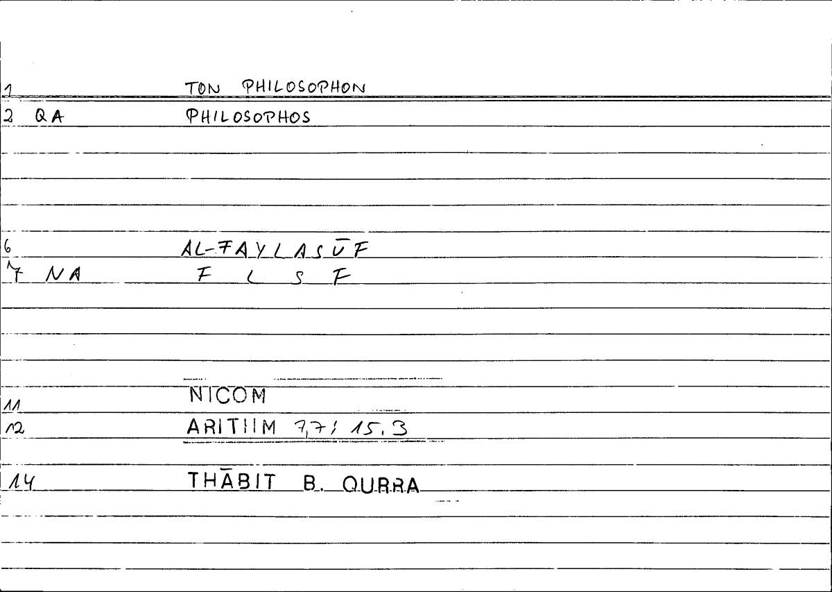 Filecard Nicom.Arithm.3681