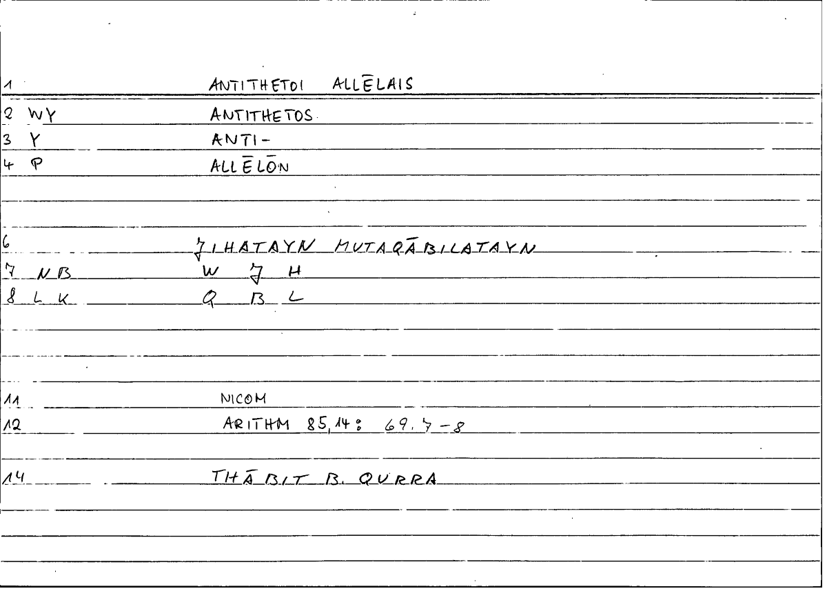 Filecard Nicom.Arithm.3751