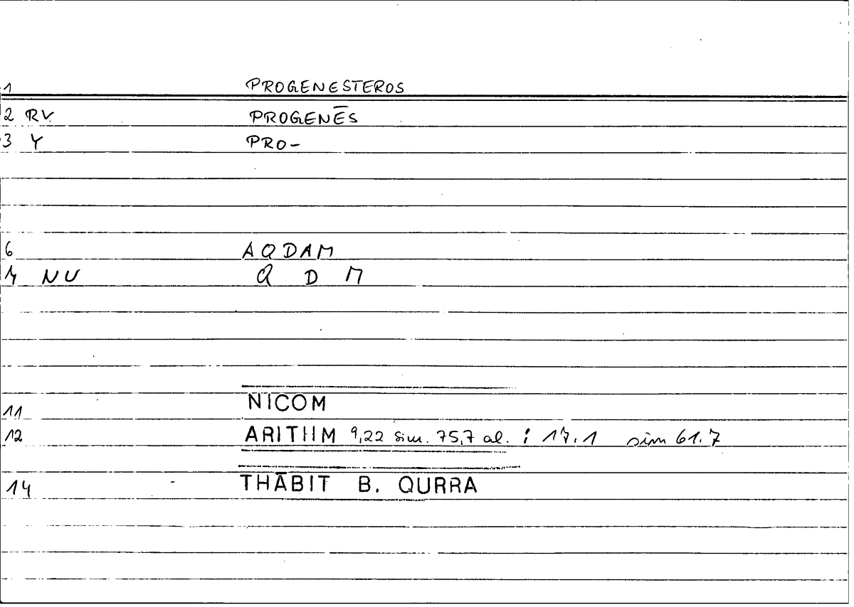 Filecard Nicom.Arithm.3809
