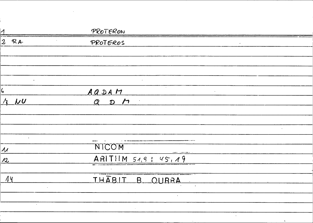 Filecard Nicom.Arithm.3816